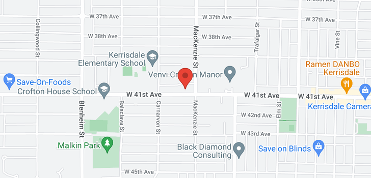 map of 2929 W 41ST AVENUE
